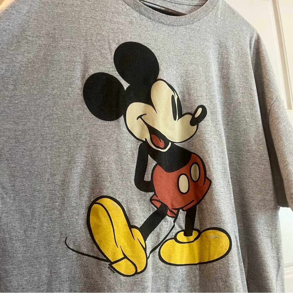 Disney Gray Mickey Mouse Graphic Tee XXXL